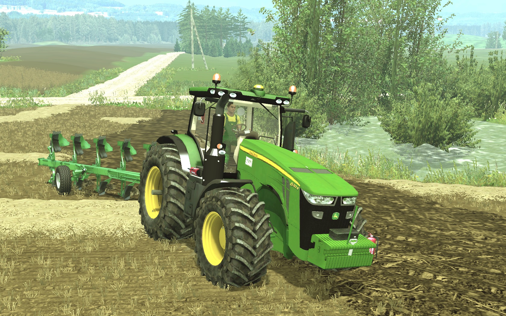 John Deere 8310R Tractor Full  Farming simulator 2017 / 2015  15 