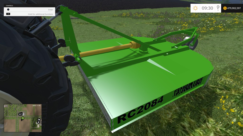 Rc2084 Brush Hog for FS15 Farming simulator 19 / 17 / 15 Mod