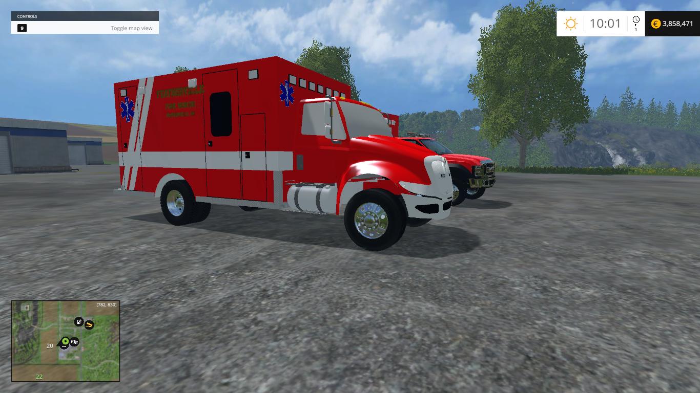 AMBULANCE PACK V1.0 MOD - Farming simulator 19 / 17 / 15 Mod