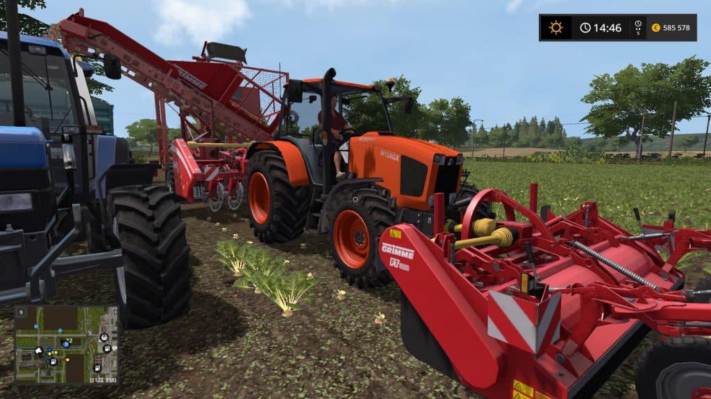 Fs17 Kubota M135 Gx V100 3 Farming Simulator 19 17 15 Mod
