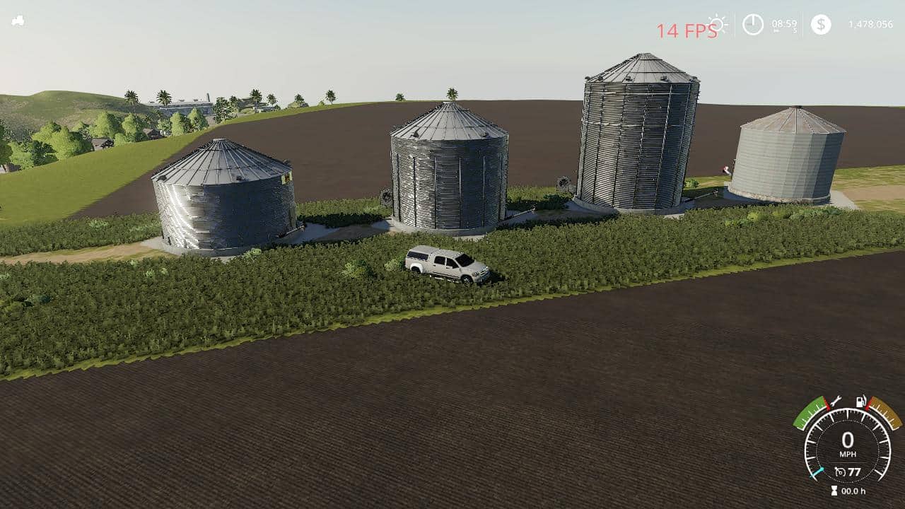 FS19 GSi grain bins pack v1 (9) - Farming simulator 19 / 17 / 15 Mod.