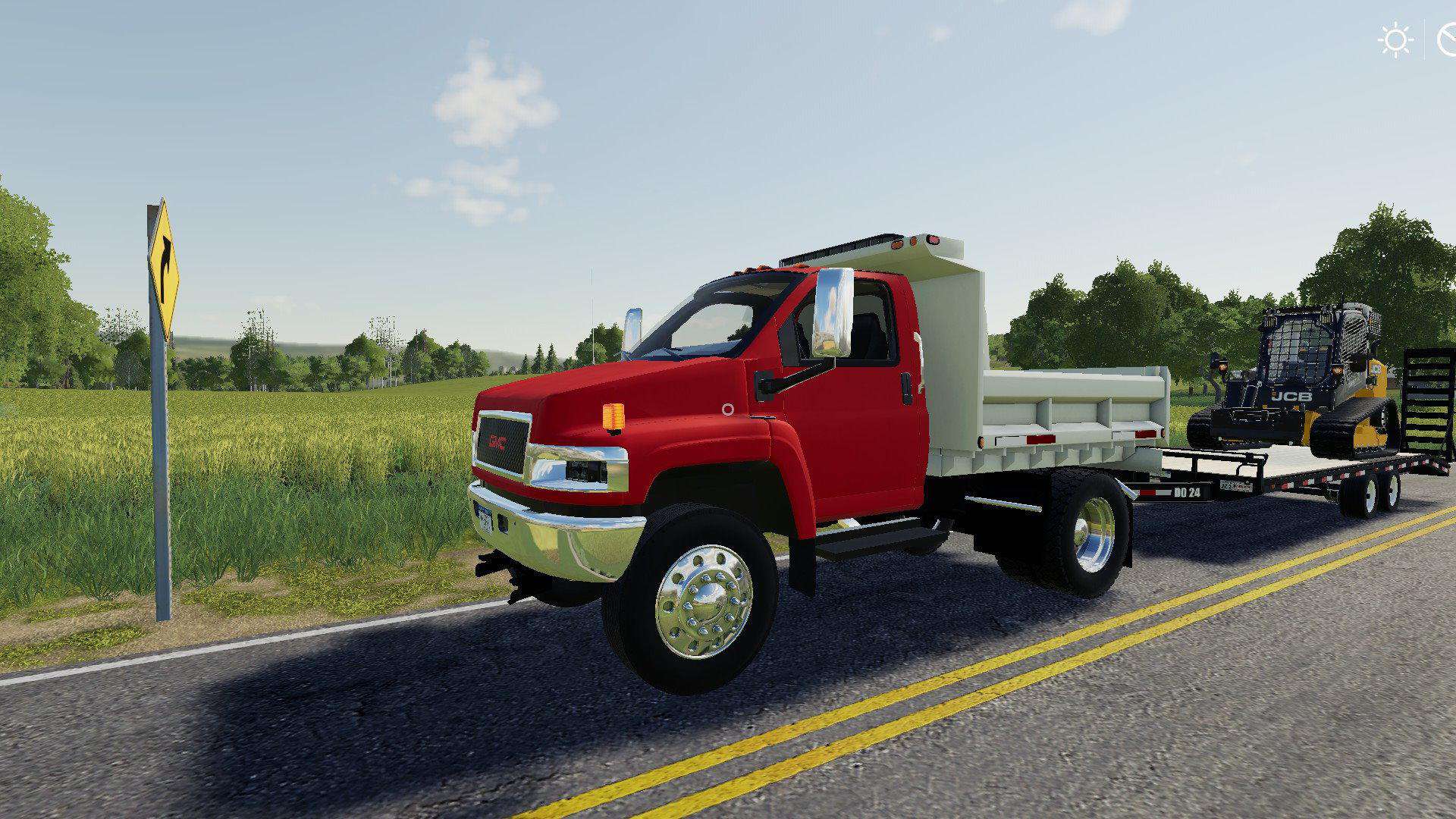 FS19 GMC Topkick Dump Truck v1.0.0 (1) Farming simulator 19 / 17 / 15 Mod