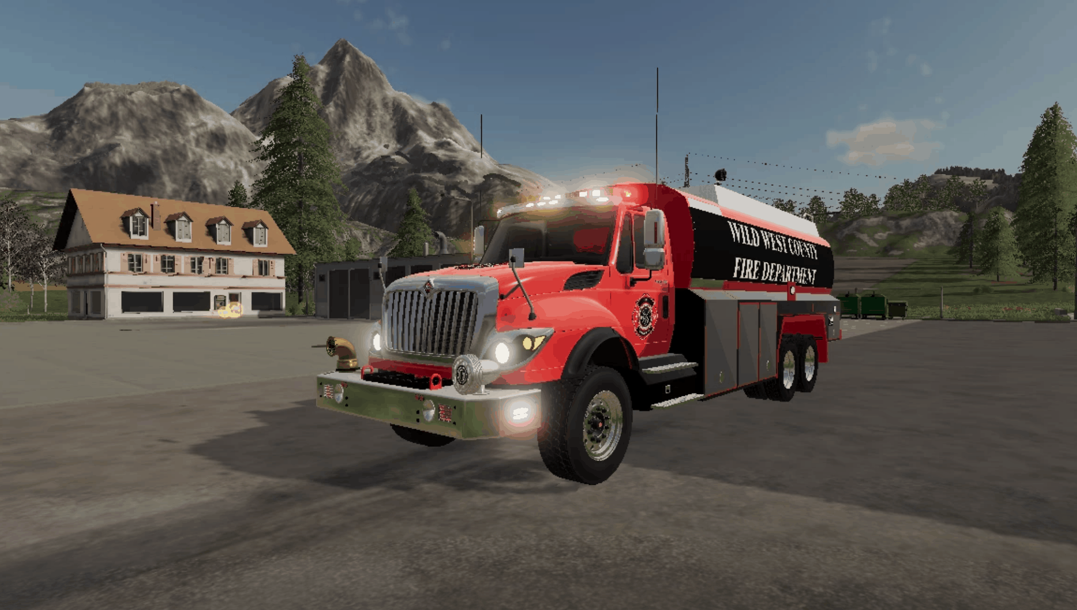FS19 American fire truck v2.0.0.0.
