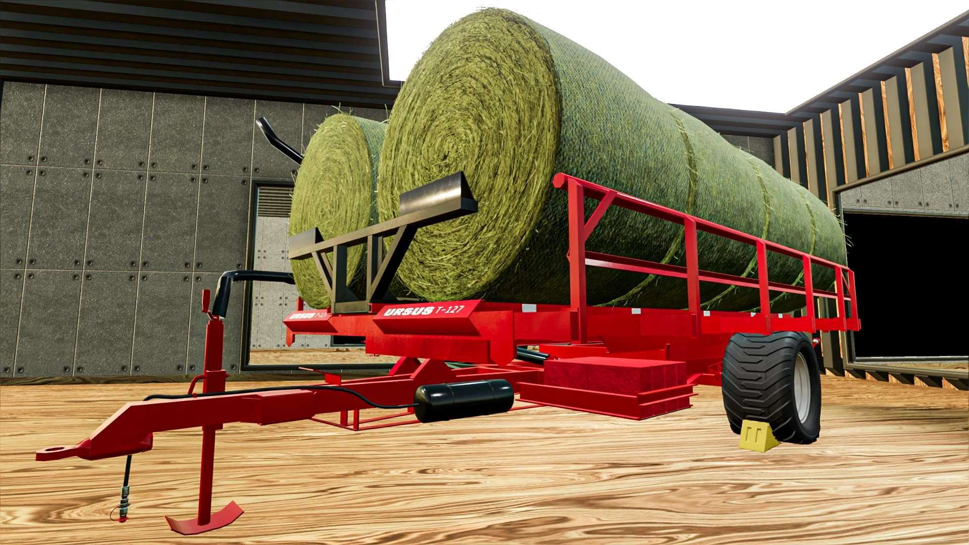 Ursus T127 Bale Loader V1 (2) Farming simulator 19 / 17 / 15 Mod
