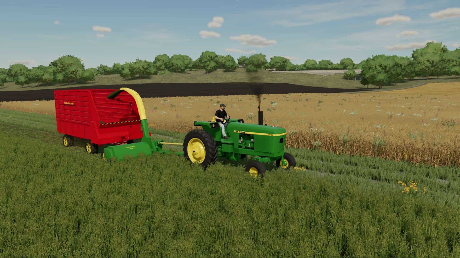 FS22 John Deere 16A Flail Chopper v1.0 FS 22 Implements & Tools Mod