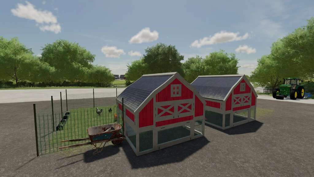 FS22 Chicken Coop Pack v1.0 FS 22 Objects Mod Download