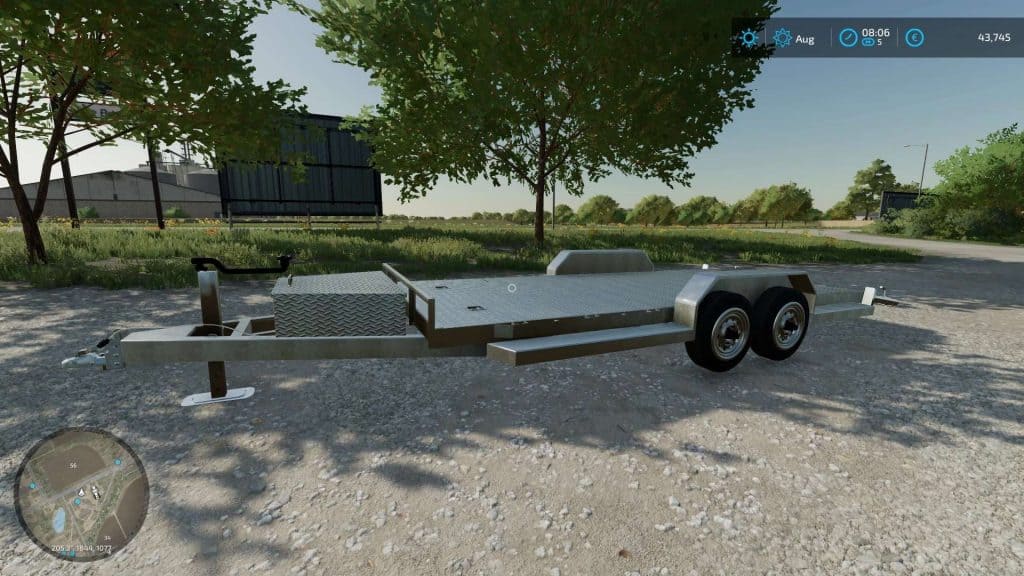 FS22 Car Trailer v1.0 FS 22 Trailers Mod Download