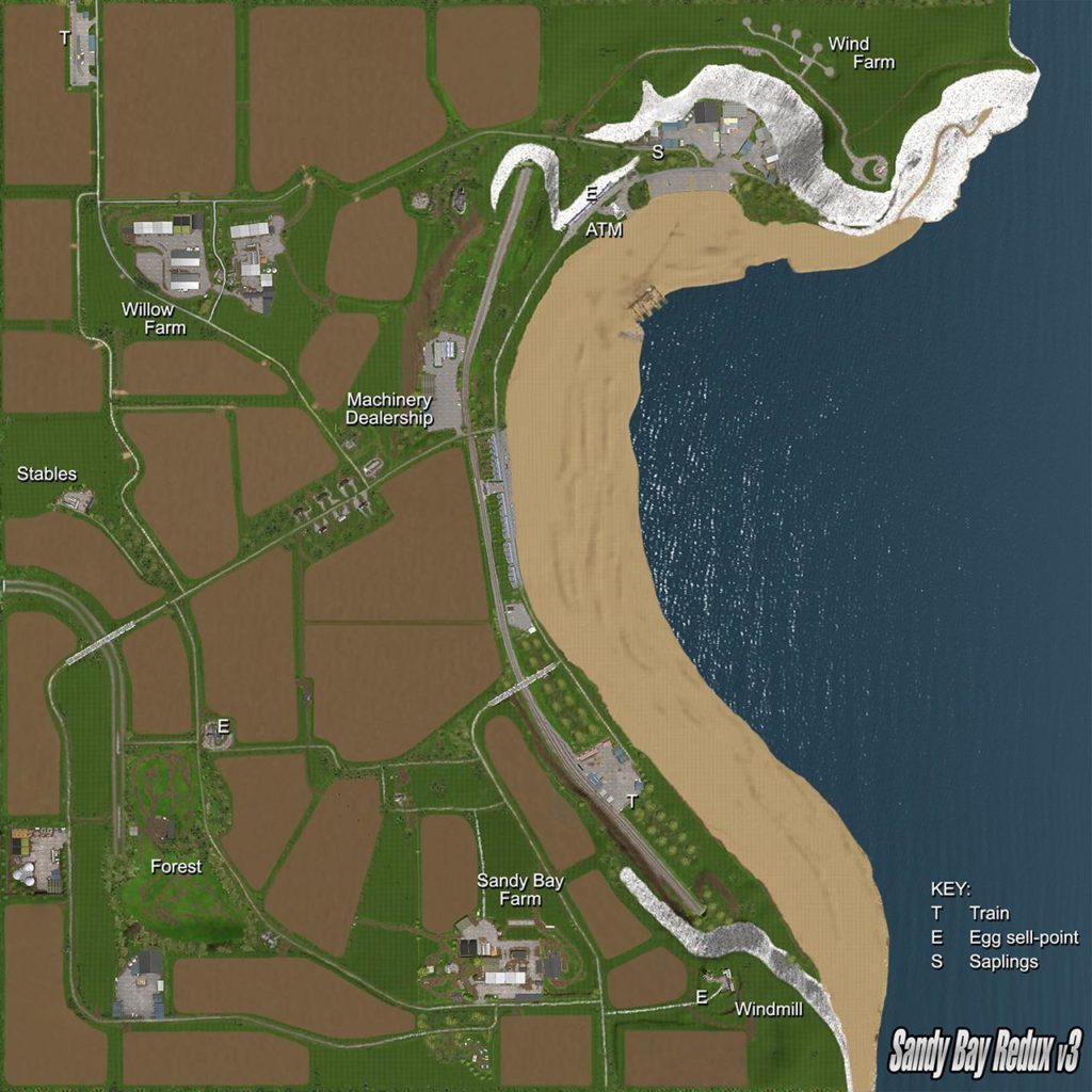 SANDY BAY REDUX V3 MAP - FS 15 Maps Mod Download