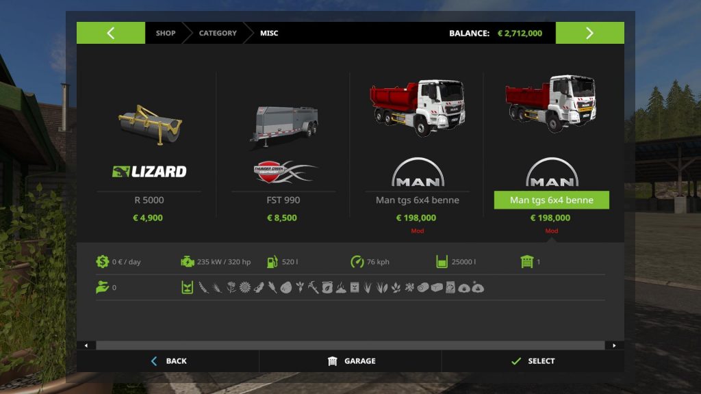 FS17 MAN TGS 6X4 BENNE V1 (9) - Farming simulator 19 / 17 / 15 Mod
