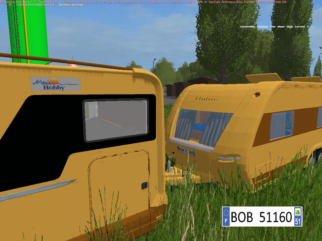 FS17 Pack Duo Camper Caravane v1 (1) - Farming simulator 19 / 17 / 15 Mod