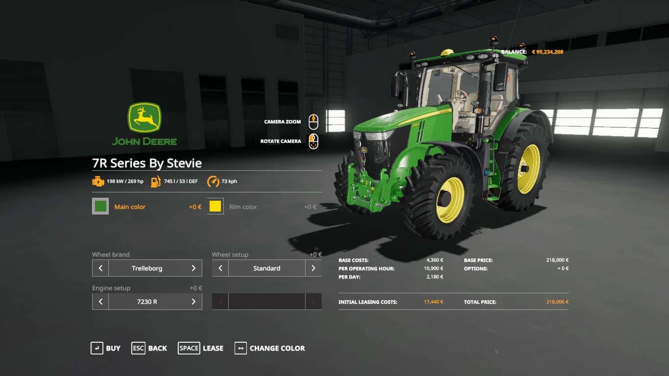 FS19 John Deere 7R Series - FS 19 Tractors Mod Download