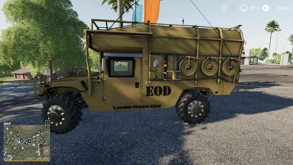 FS19 Army humvee v1.0 - FS 19 Cars Mod Download