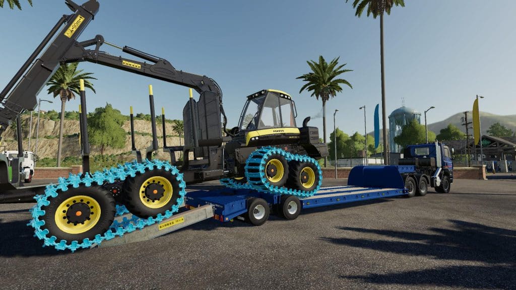 FS19 16Wheels LowDeck Trailer v1.1.0 (6) - Farming simulator 19 / 17 ...