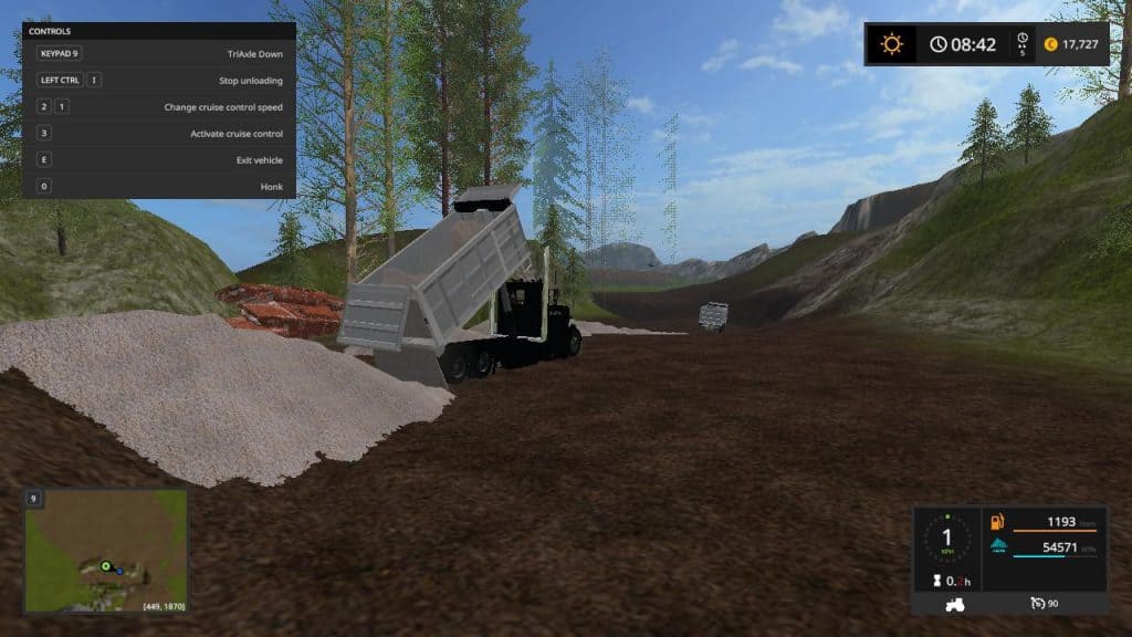 FS17 Custom peterbilt dump truck and matching pup trailer v1.0.0 (6 ...