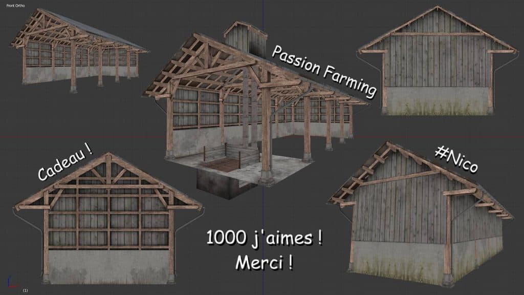 FS19 Modular Wood Building - FS 19 Buildings Mod Download