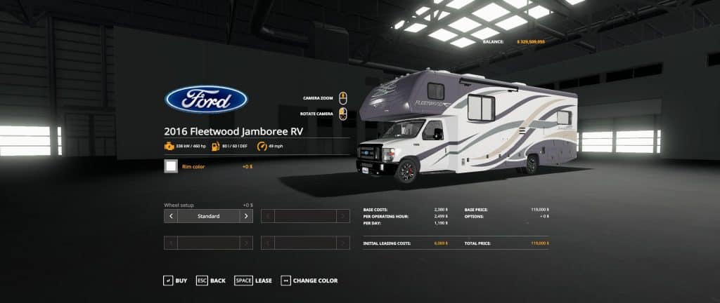 Fs19 Rv Mod FS19 Fleetwood RV v1.0 - FS 19 Vehicles Mod Download