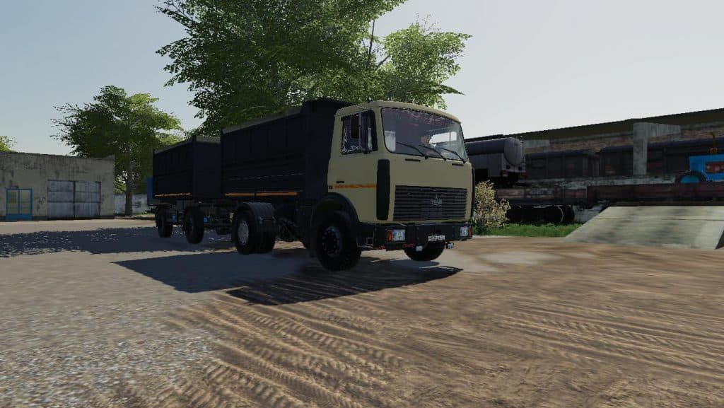 Fs19 Maz FS19 MAZ 5551A2 & PRICEP 8571N v1.1.0.0 - FS 19 Trucks Mod Download