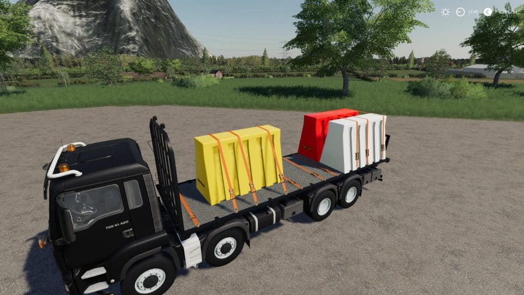 FS19 Plastic Road Barrier Pack v1 (3) - Farming simulator 19 / 17 / 15 Mod
