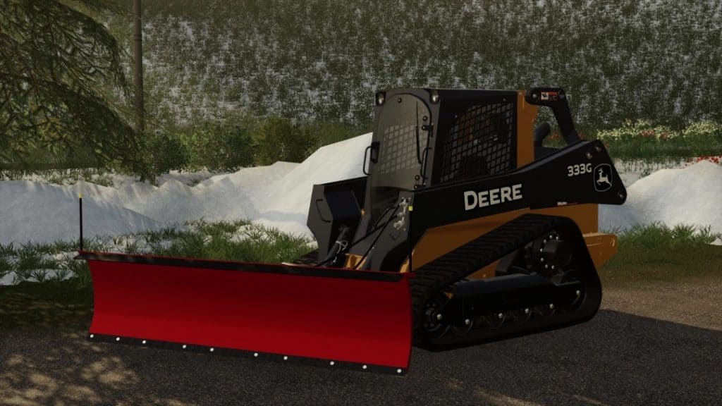 FS19 Skid Steer Snow Plow FS 19 Implements & Tools Mod Download