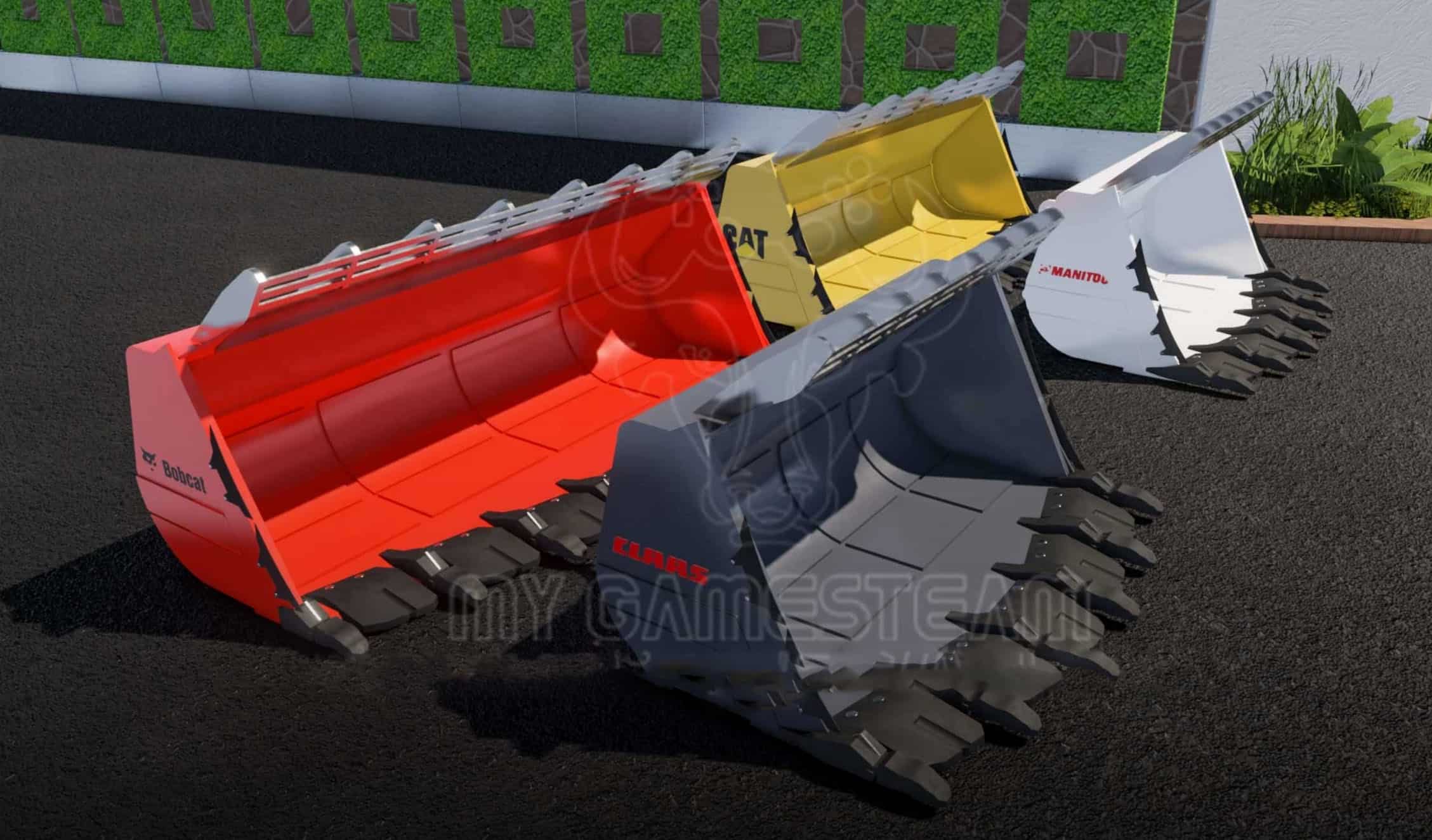 FS19 Multi Brand Bucket Pack v1.0.0.0 FS 19 Implements & Tools Mod