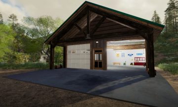 FS19 EMR Ranch house and garage v1.0.0.0 - FS 19 Objects Mod Download