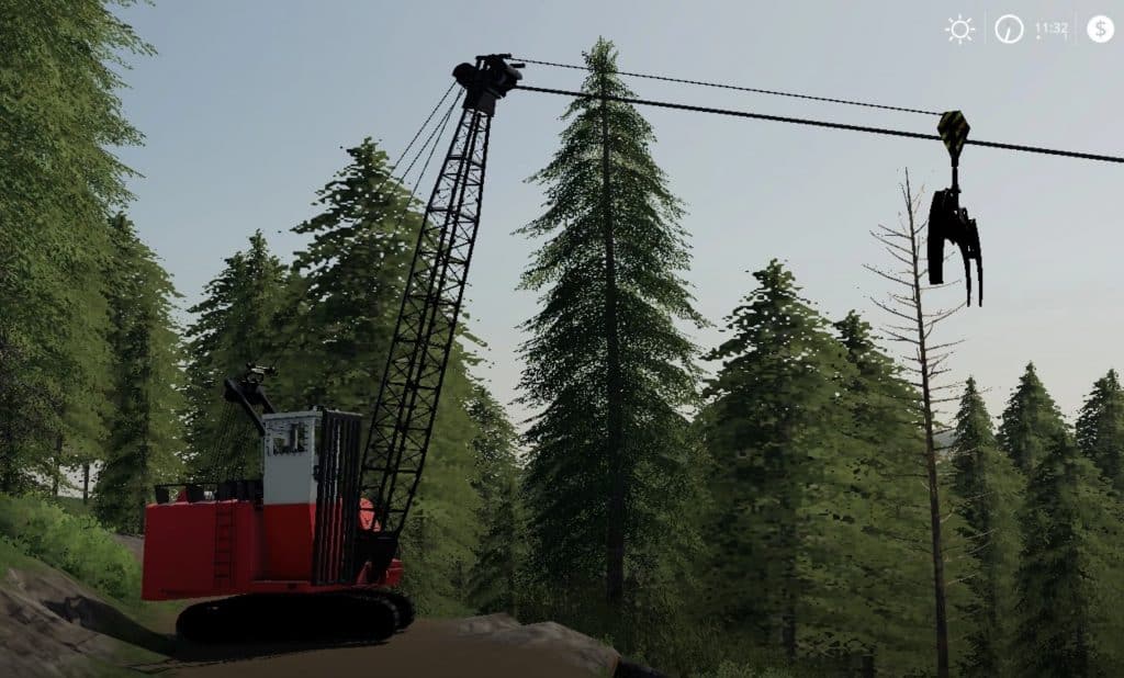 FS19 Cypress 7280 Grapple Yarder v1.0.0.0 - FS 19 Forklifts ...