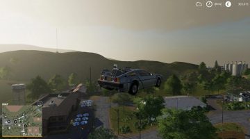 FS19 Delorean Time Machine v1.0.0 (2) - Farming simulator 19 / 17 / 15 Mod