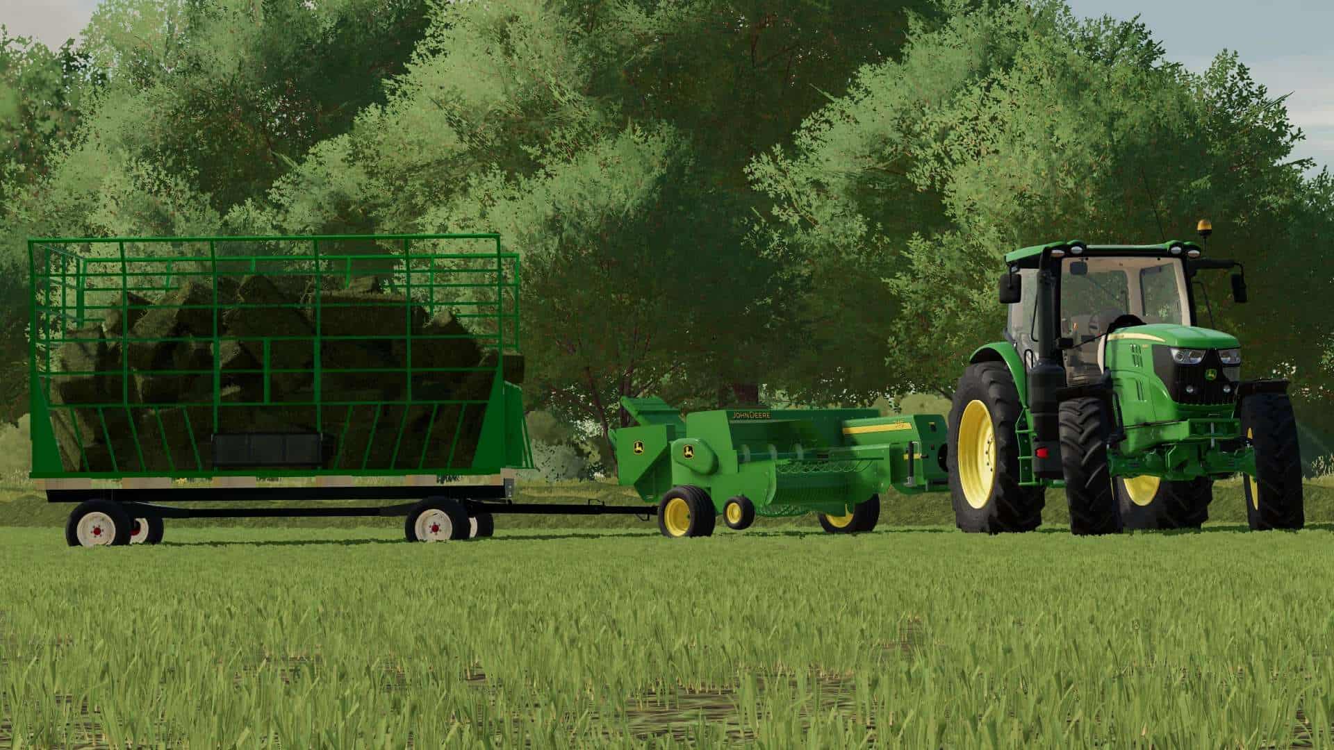FS22 John Deere 348 Square Baler v1.0.0.0 - FS 22 Implements & Tools