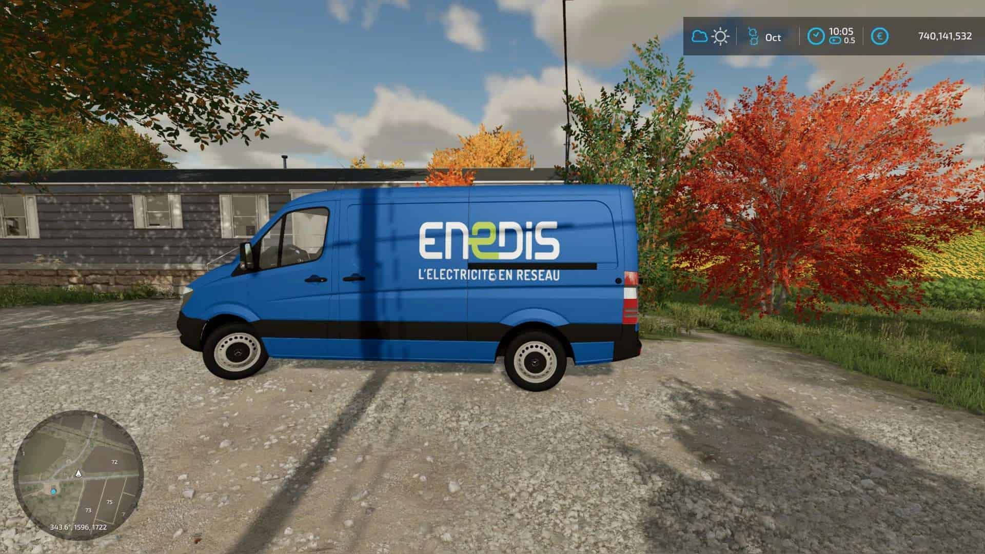 FS22 MERCEDES SPRINTER – ENEDIS V1.0 - FS 22 Vehicles Mod Download