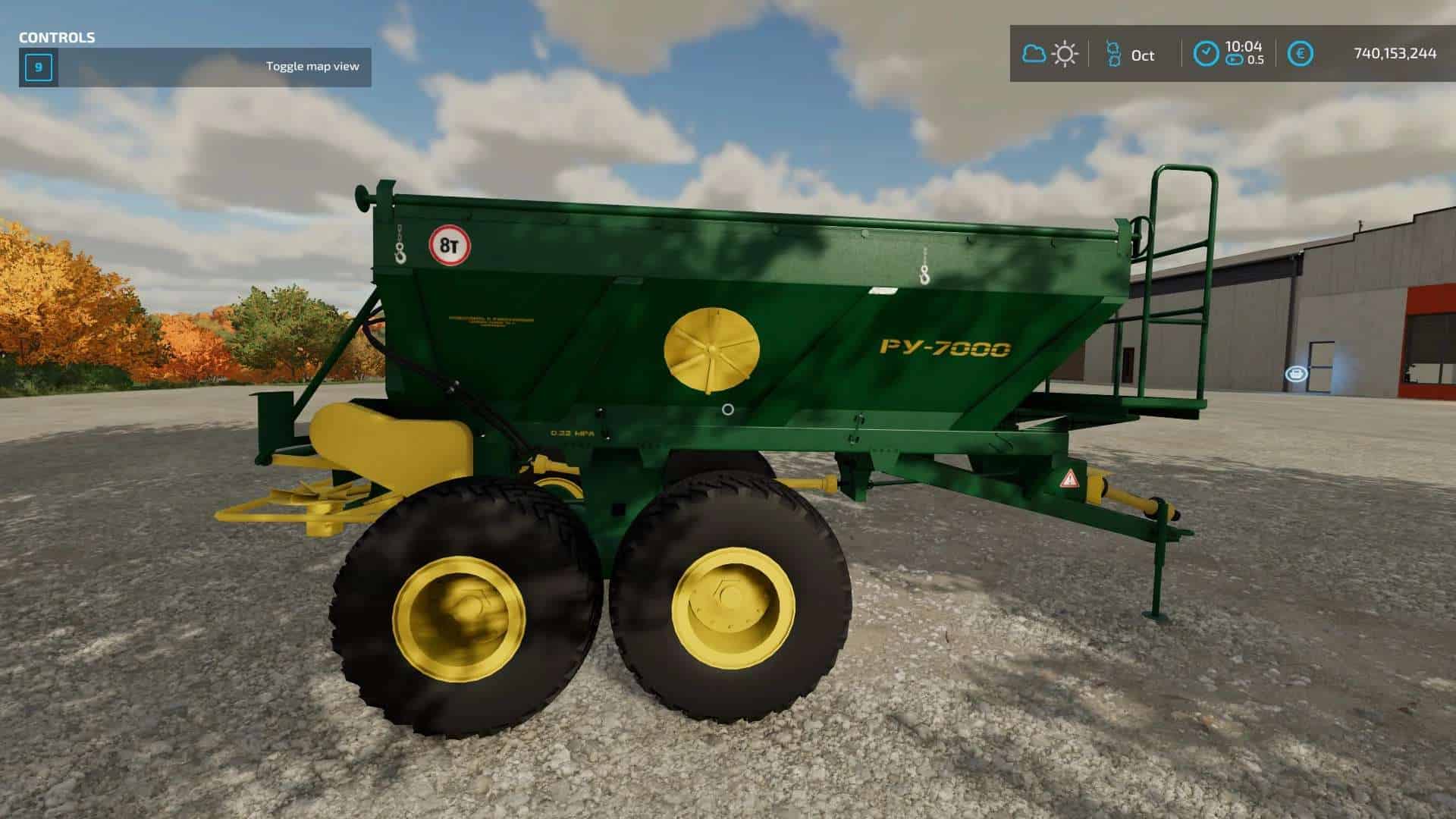 FS22 RU 7000 Fertilizer Spreader v1.0 FS 22 Implements & Tools Mod