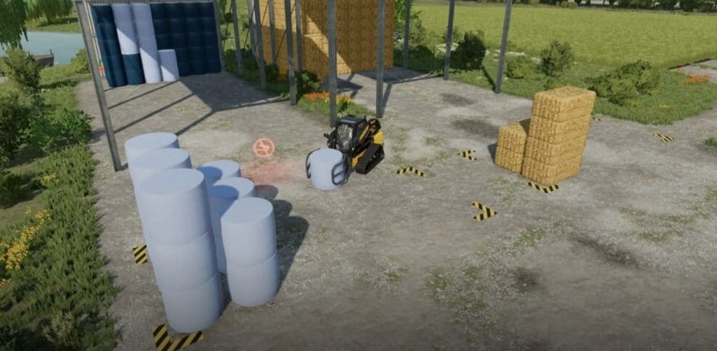 FS22 Steel Object Storage Sheds v1.0. - FS 22 Objects Mod Download