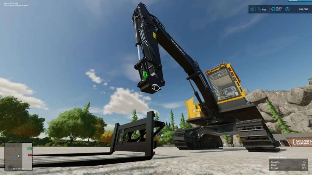 FS22 Excavator forks v1.0.0.4 FS 22 Forklifts / Excavators Mod Download