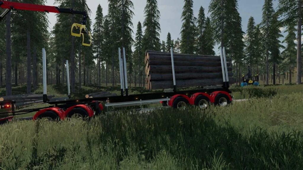 FS22 Fliegl Log Trailer v1.0 - FS 22 Trailers Mod Download