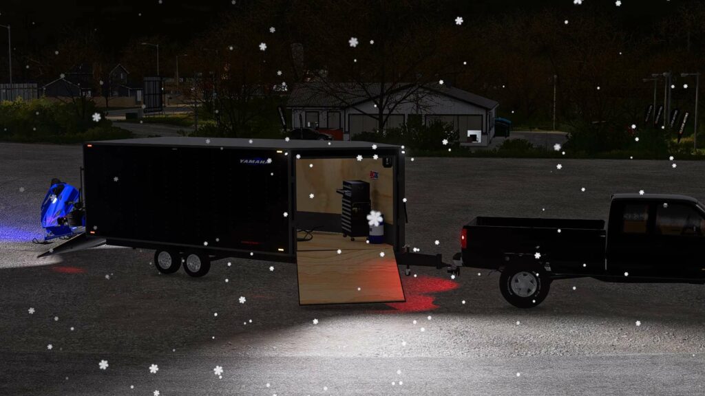 FS22 Enclosed Snowmobile Trailer CHS BETA (3) Farming simulator 19