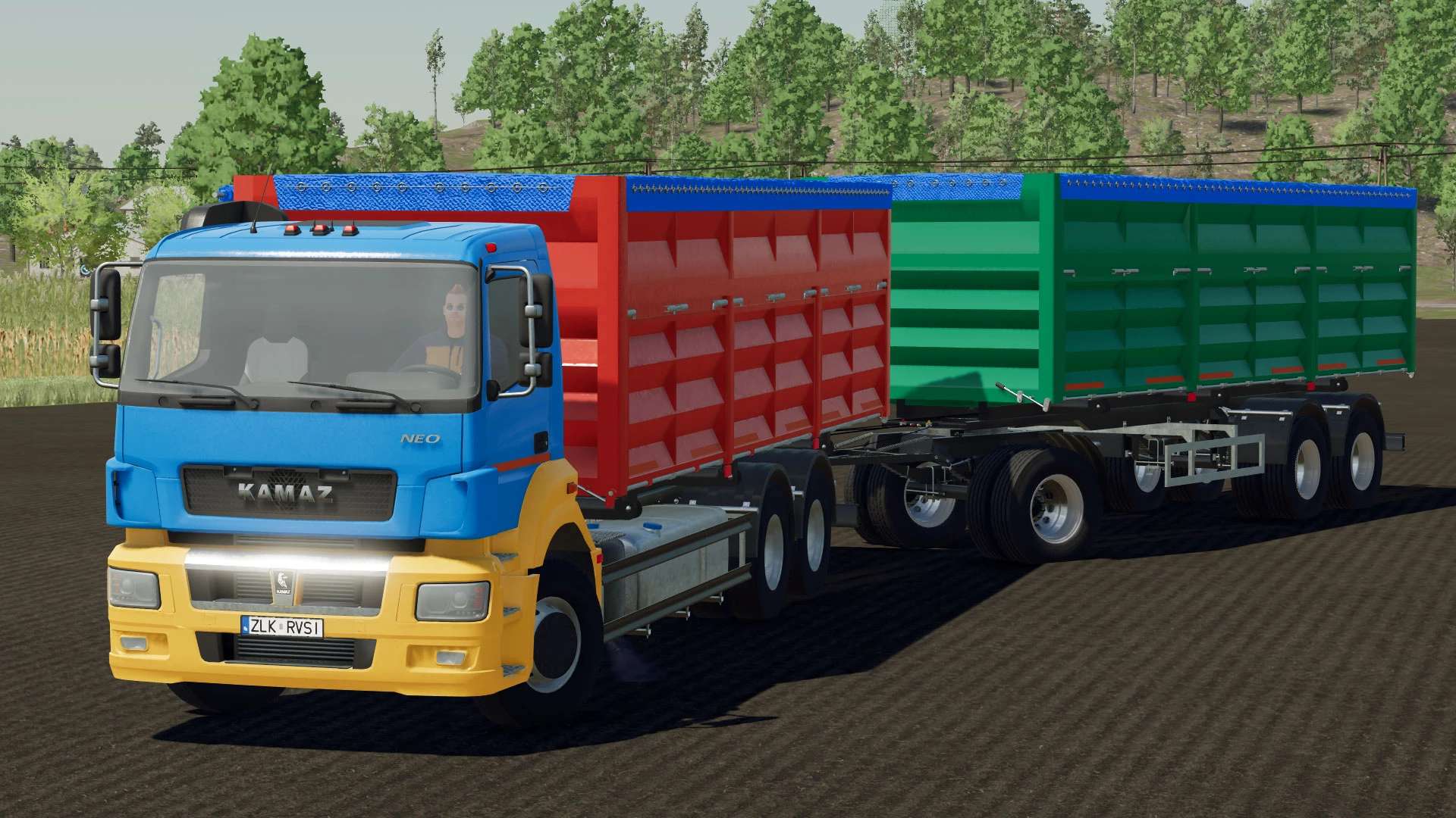 FS22 Kamaz Neo & Trailer v1.0 - FS 22 Trucks Mod Download