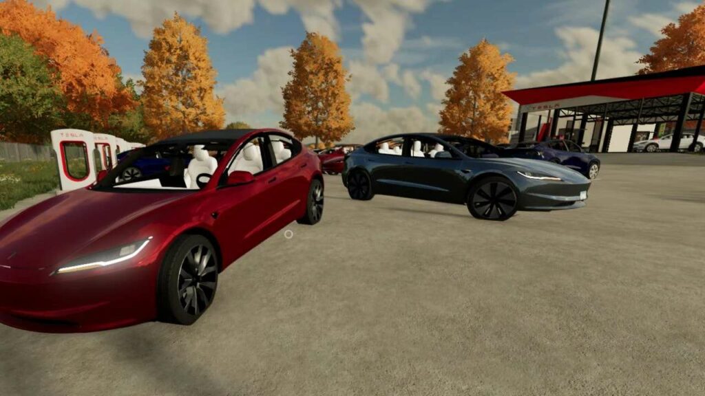 Fs Profire Model FS22 Tesla Model 3 2024 Long Range v2.6 - FS 22 Cars Mod Download