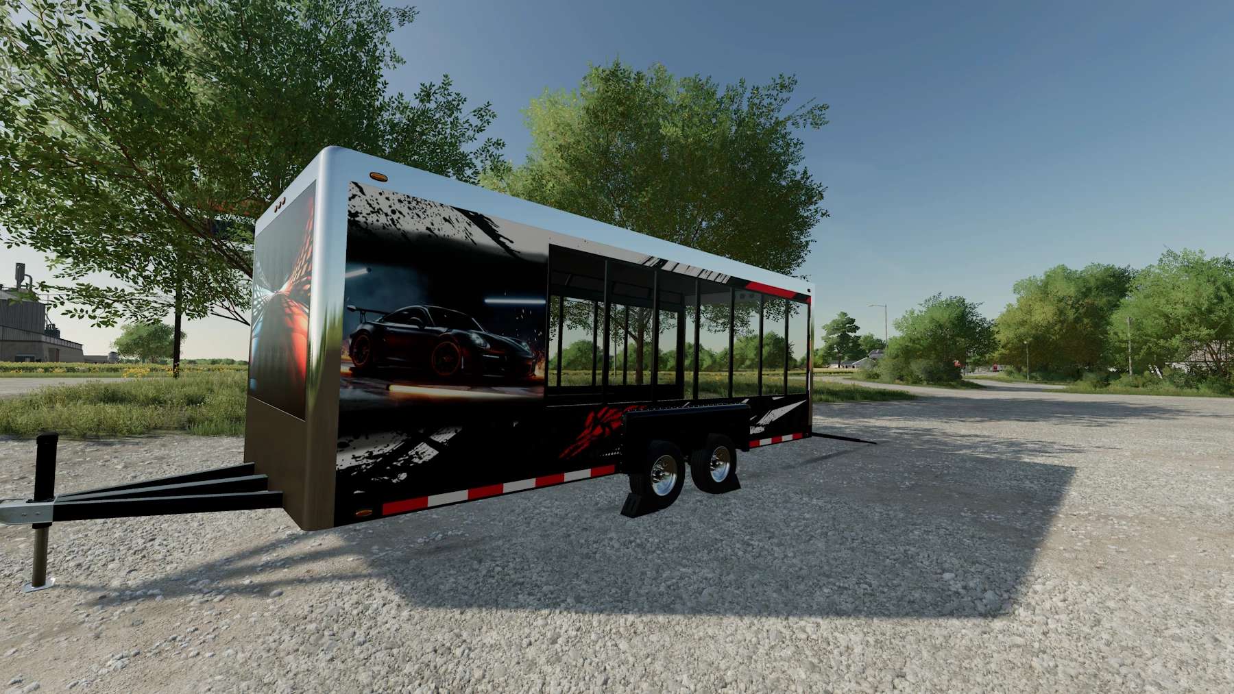 FS22 Trailer with windows v1.0 FS 22 Trailers Mod Download