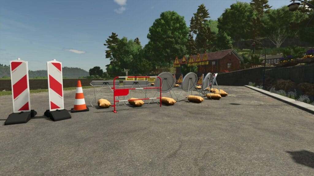 FS25 French Temporary Signs v1.0.0.0 - FS 25 Objects Mod Download