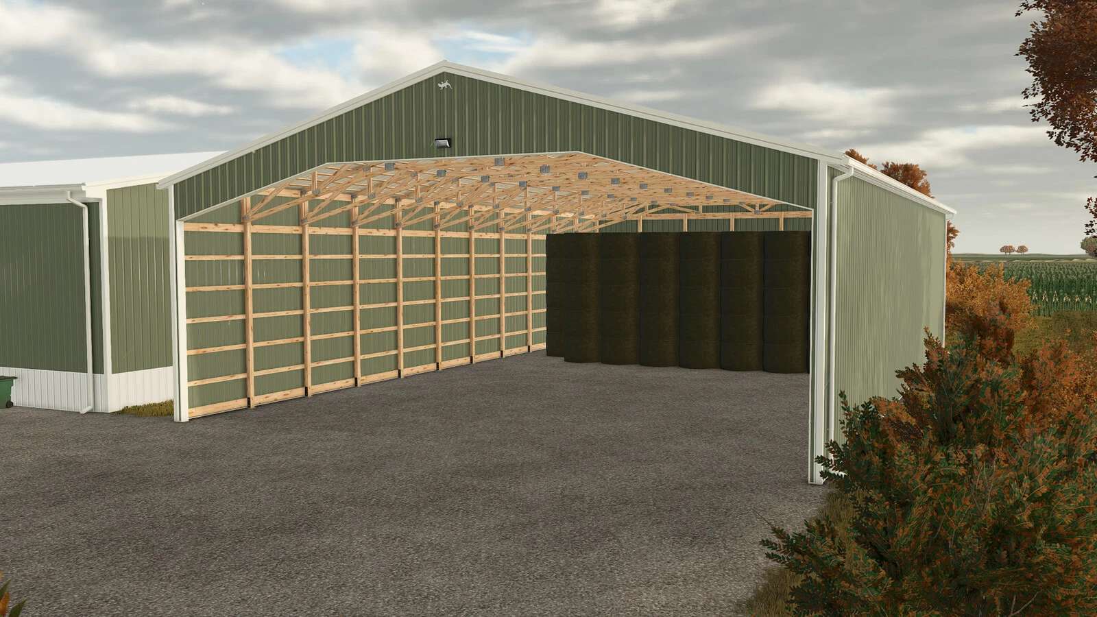 FS25 60×95 Bale Shed Pack v1.0 - FS 25 Buildings Mod Download