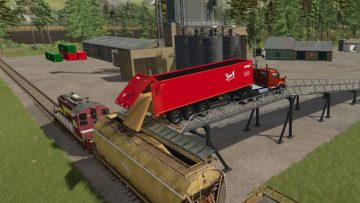 Loading Ramp Mod For Fs19 FS25 Train Loading Ramp V1 (3) - Farming simulator 19 / 17 / 15 Mod
