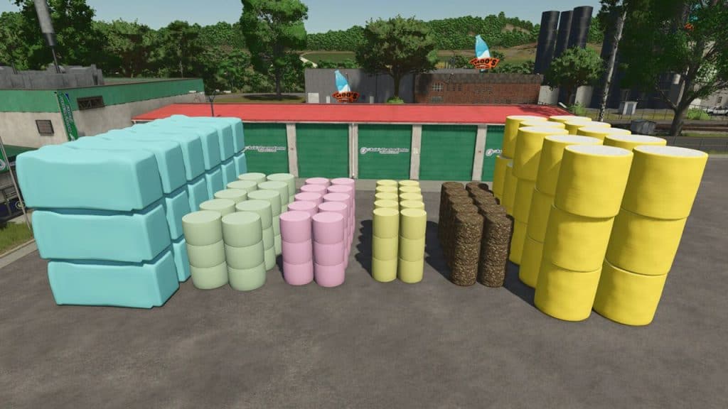 FS25 Large Stack Of Bales V1.0 - FS 25 Other Mod Download