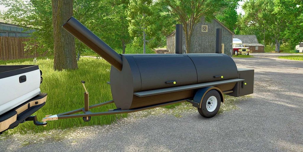 FS25 Custom BBQ Pit Trailer v1 (3) - Farming simulator 19 / 17 / 15 Mod