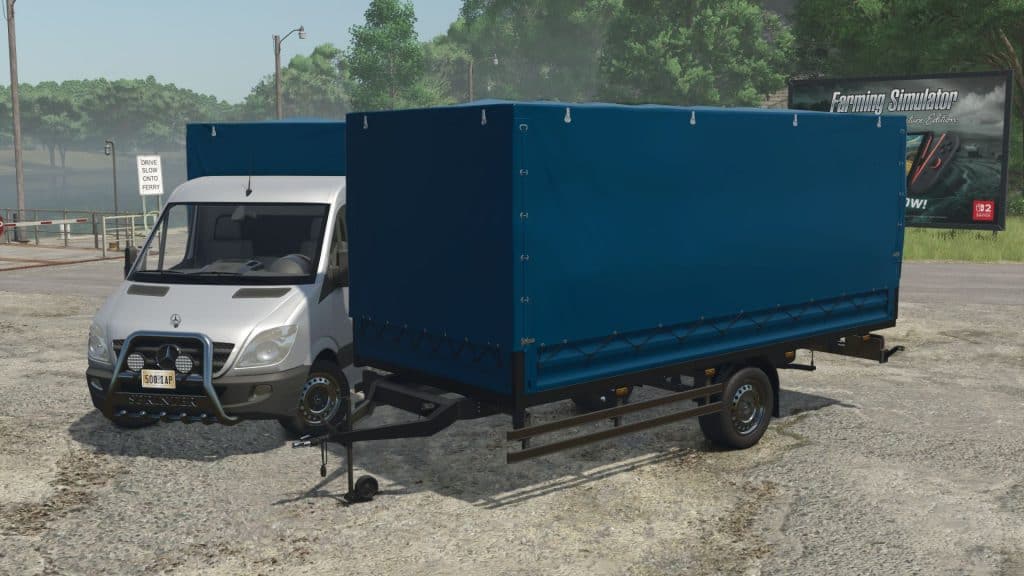 Sprinter Fs 15 FS25 Mercedes-Benz Sprinter trailer V1.0.0.1 - FS 25 Trailers Mod Download