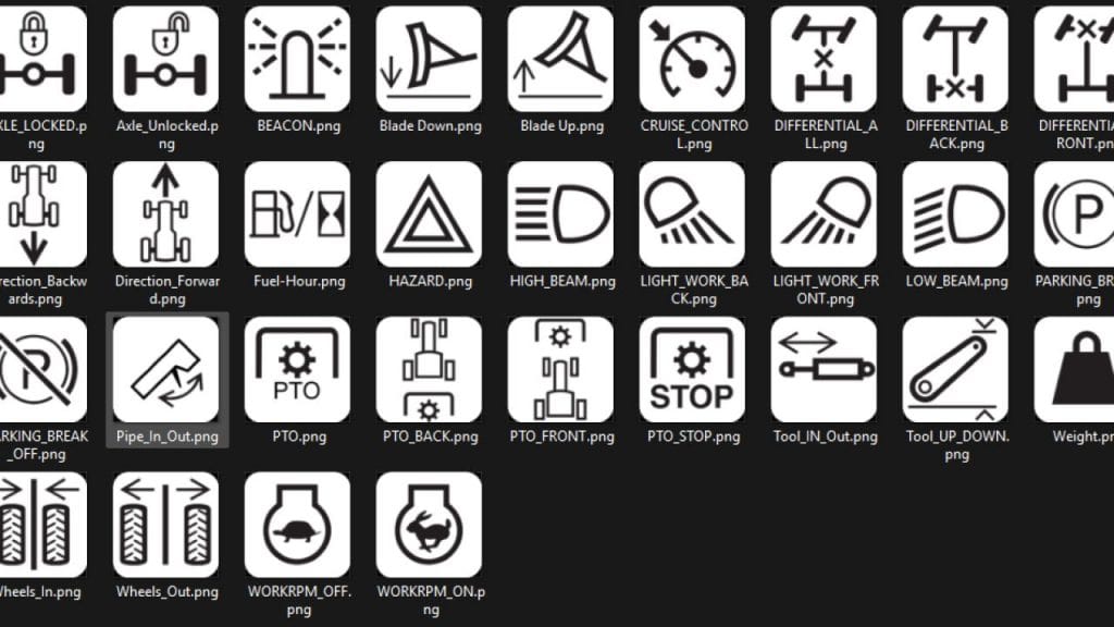 FS25 Streamdeck Icon Pack for Machines v1.0 - FS 25 Other Mod Download