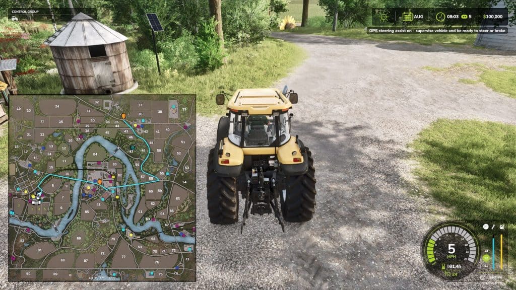 FS25 WayPoint GPS BETA 3 v1.0 - FS 25 Other Mod Download