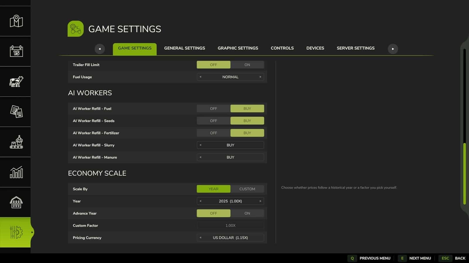 FS25 Economy Scale V1.0.0.0 - Mod Download