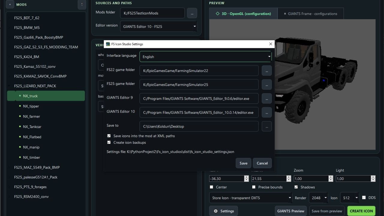 FS25 FS Icon Studio V1.0.1.0 - Mod Download