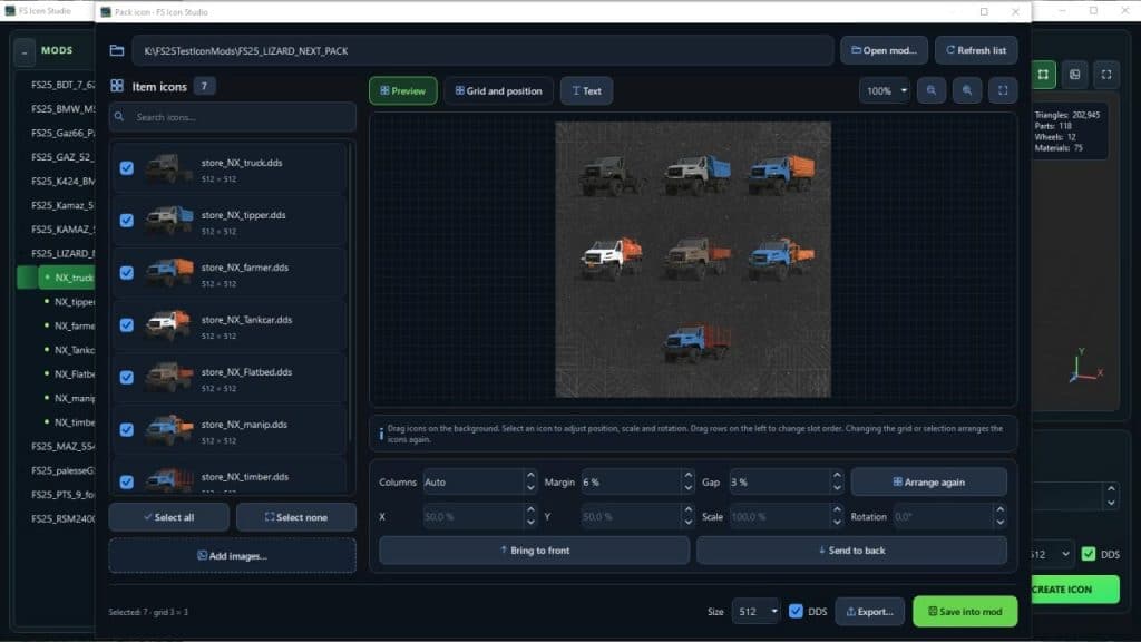 FS25 FS Icon Studio V1.0.2.0 - Mod Download