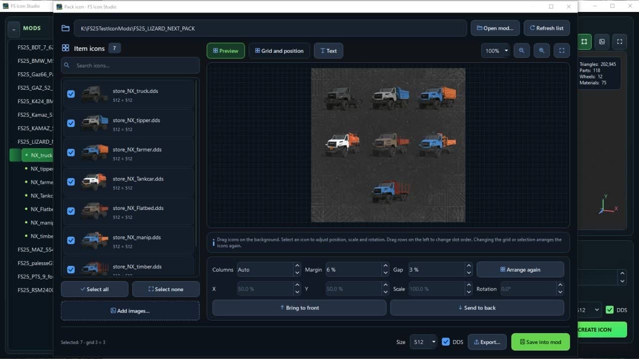 FS25 FS Icon Studio V1.0.2.0 - Mod Download